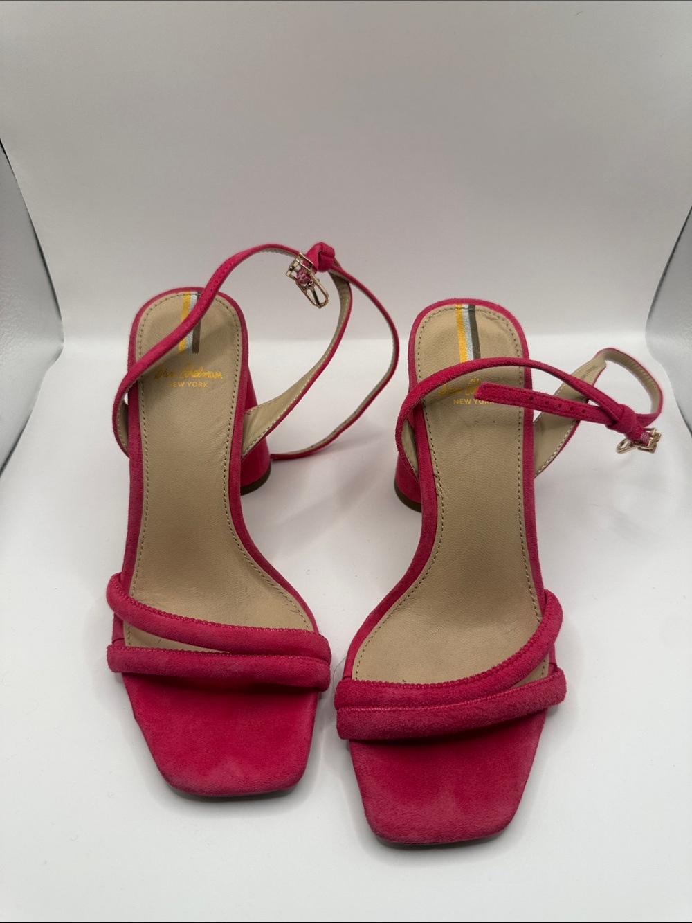 Sam Edelman Hot Pink Strappy Block Heel Sandals - Women
